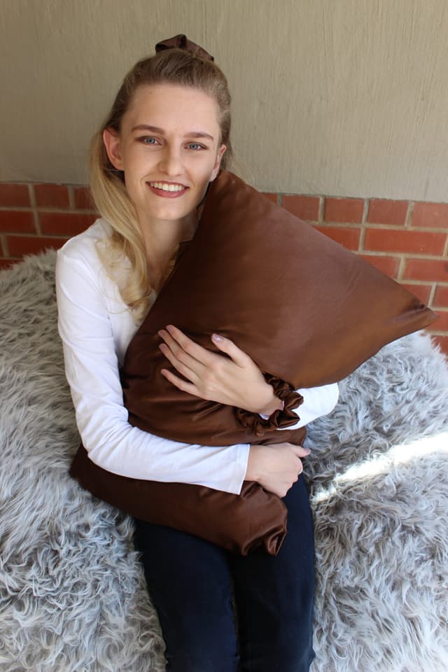 Silk Satin Pillowcases - Bronzy Brown 2