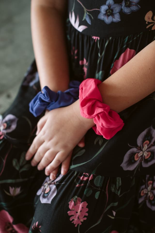 Zero Waste Scrunchie Deep Purple 4