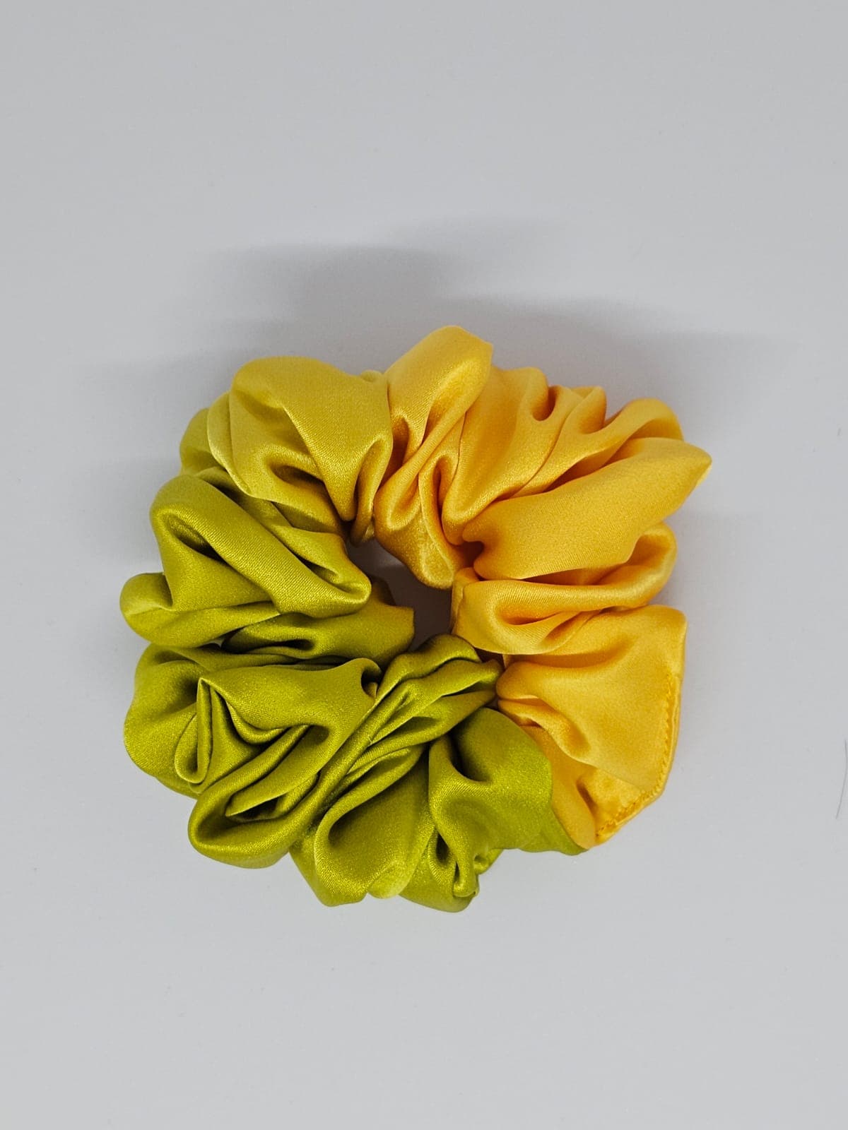 Pure Silk Scrunchie Lemon Lime