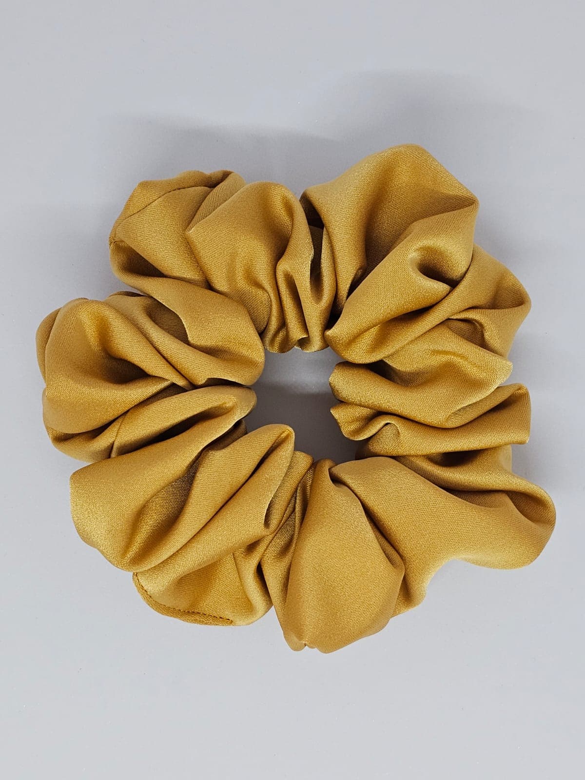 Silk Satin Scrunchie Golden Globe
