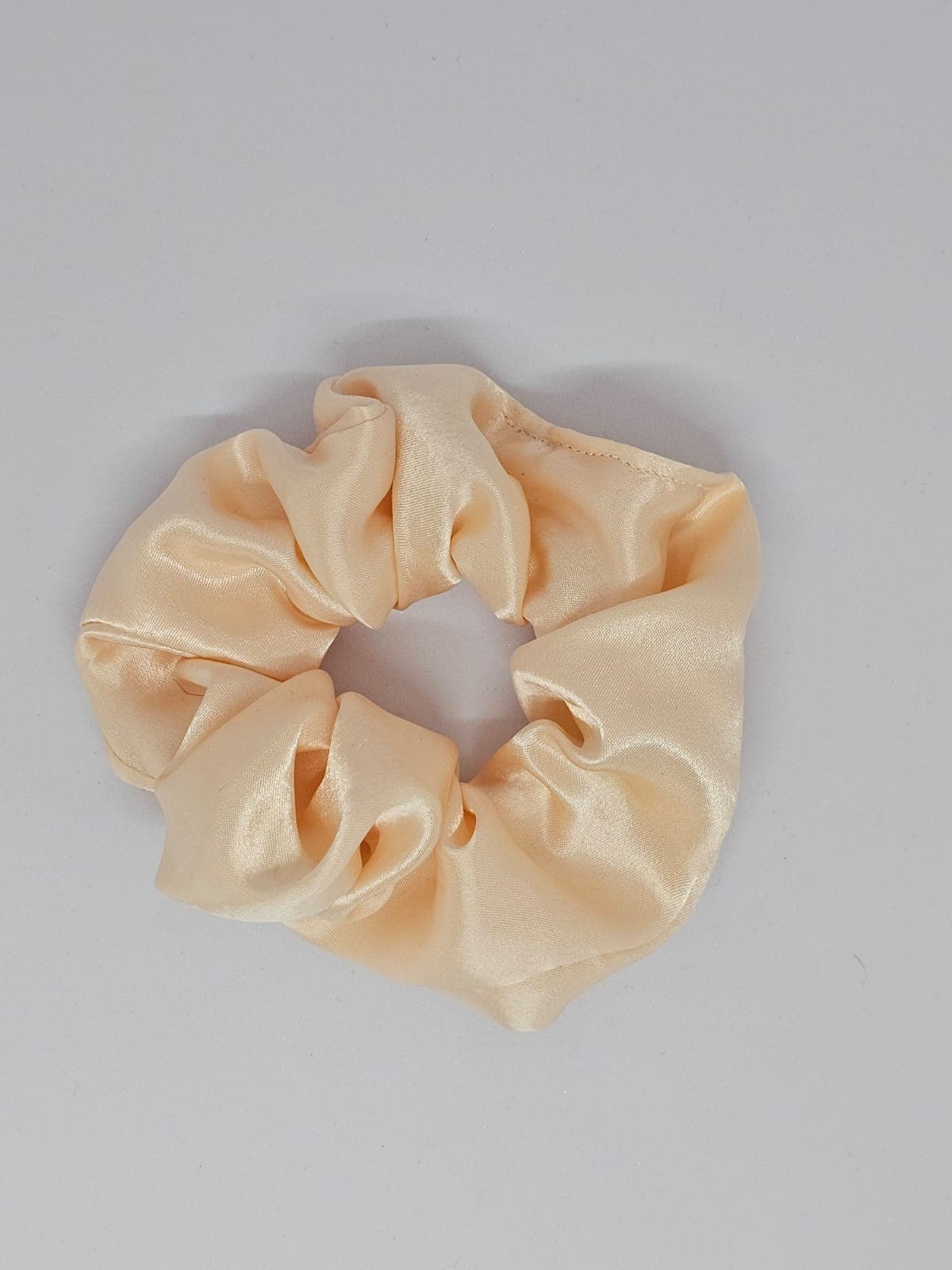 Silk Satin Scrunchie Pastel Peach
