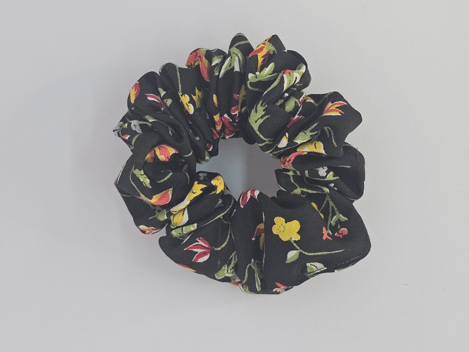 Cotton Scrunchie Field of Flowers