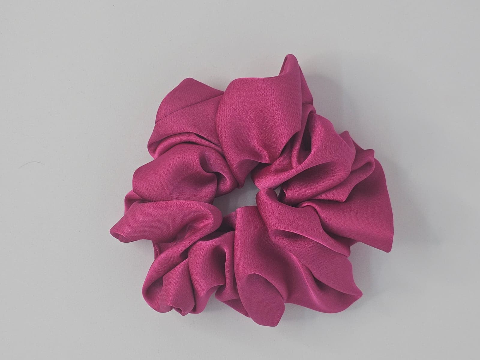 Pure Silk Bright Pink Scrunchie