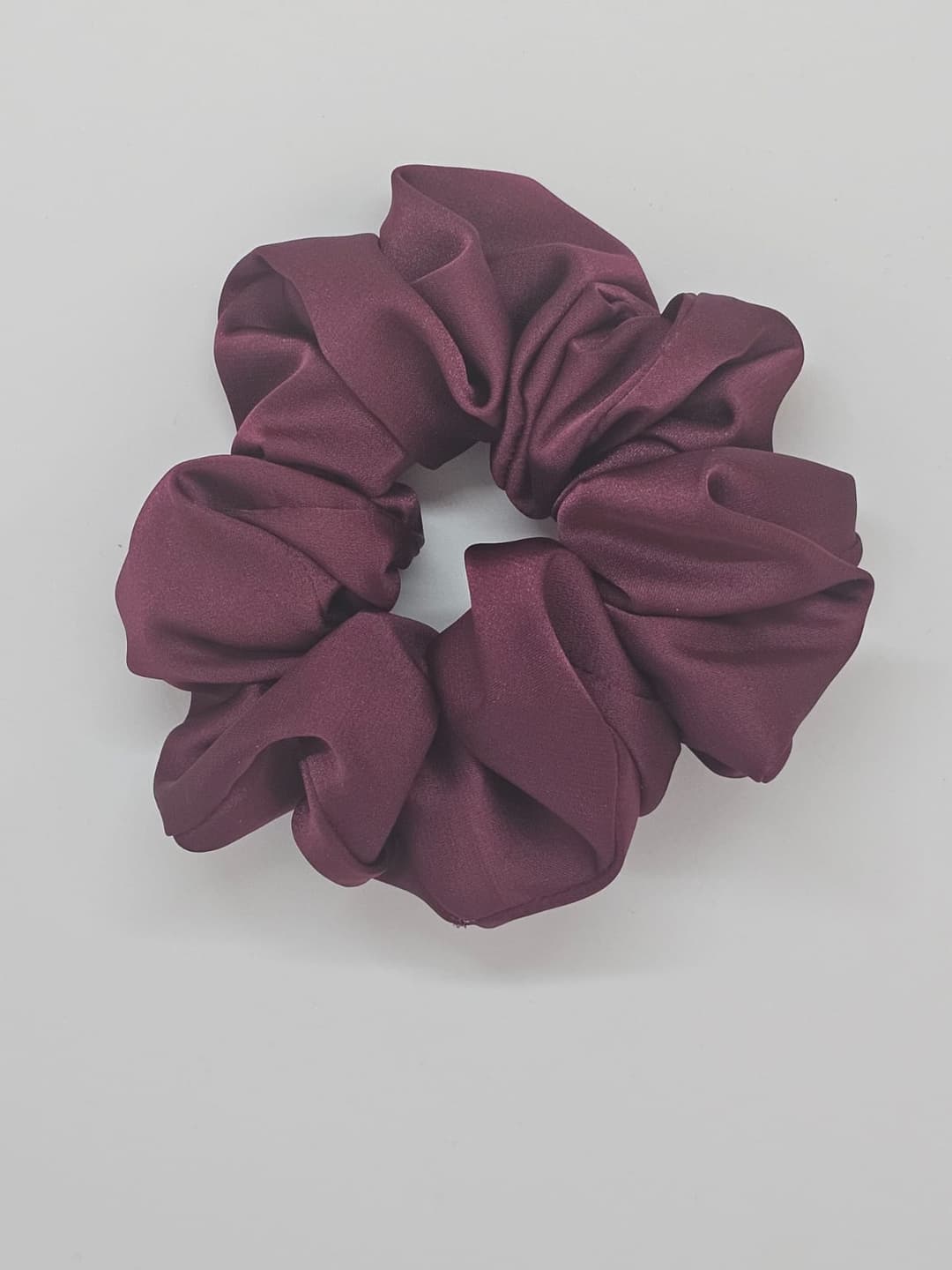 Pure Silk Raspberry Pink Scrunchie