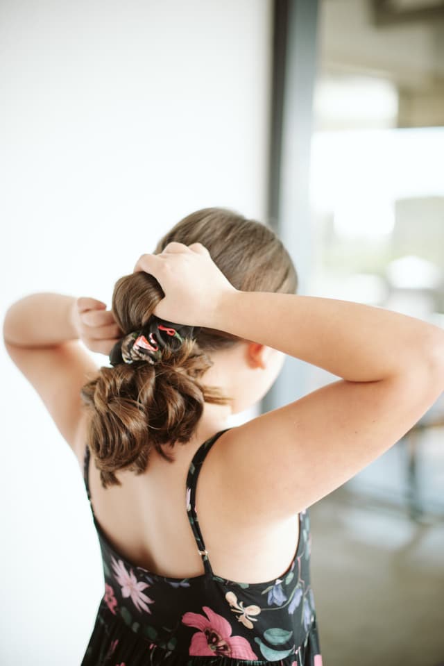 Zero Waste Scrunchie Floral Print 3