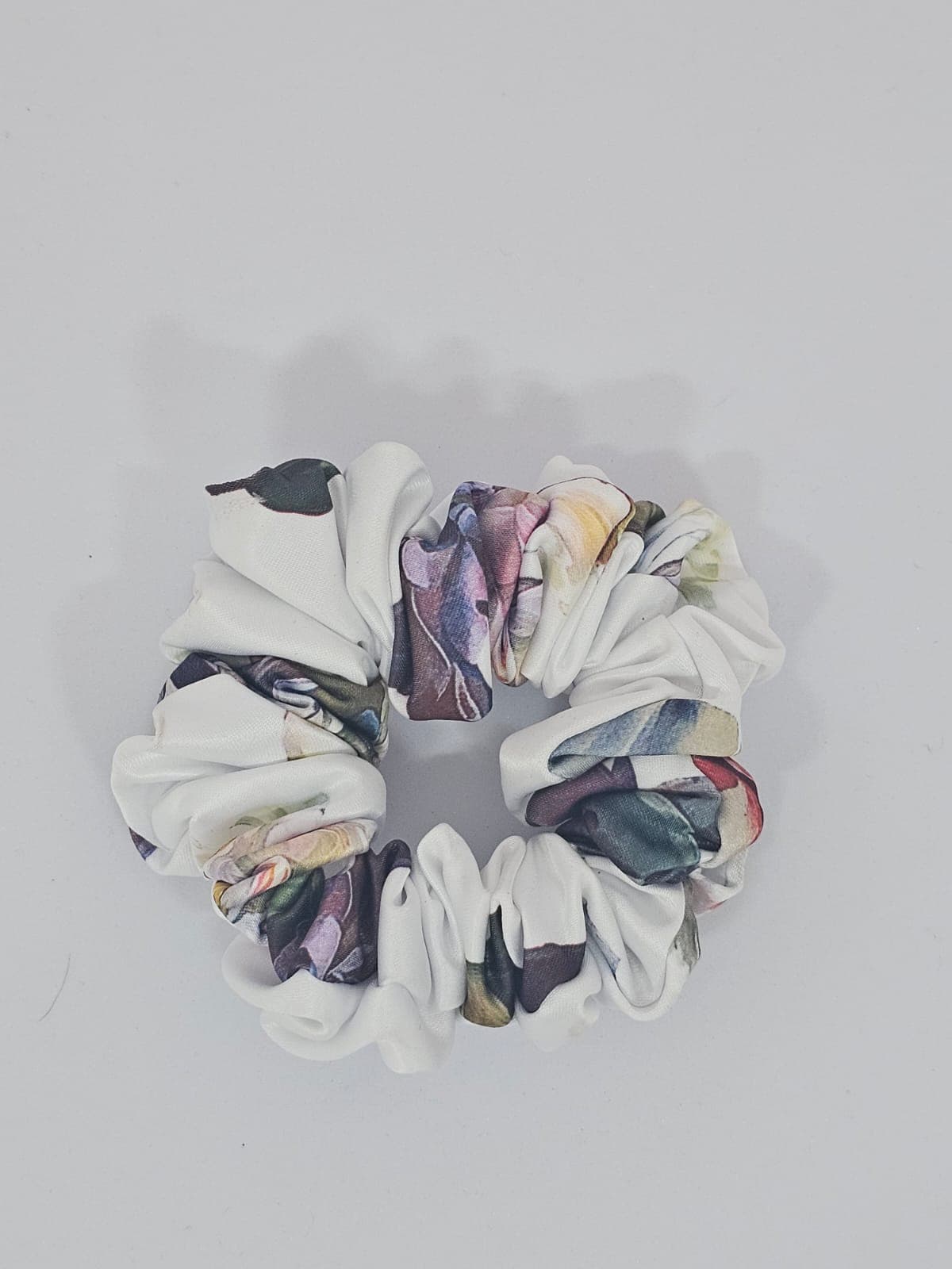 Silk Satin Scrunchie Flower Power