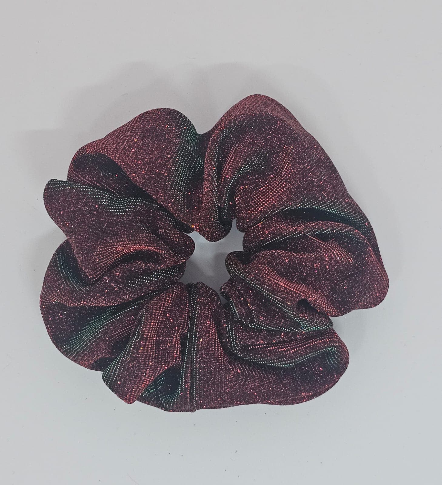 Zero Waste Scrunchie Red and Green Dual Tone