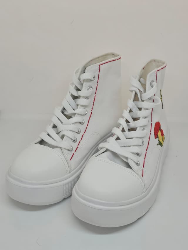 Custom Embroidered High-Top Platform Sneakers 3