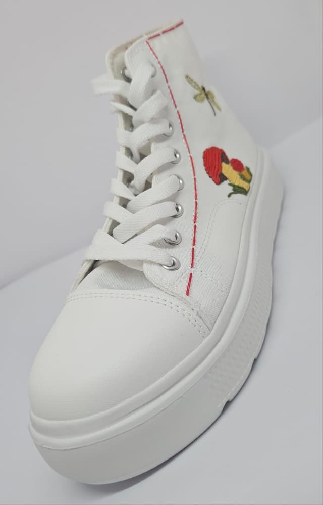 Custom Embroidered High-Top Platform Sneakers 15