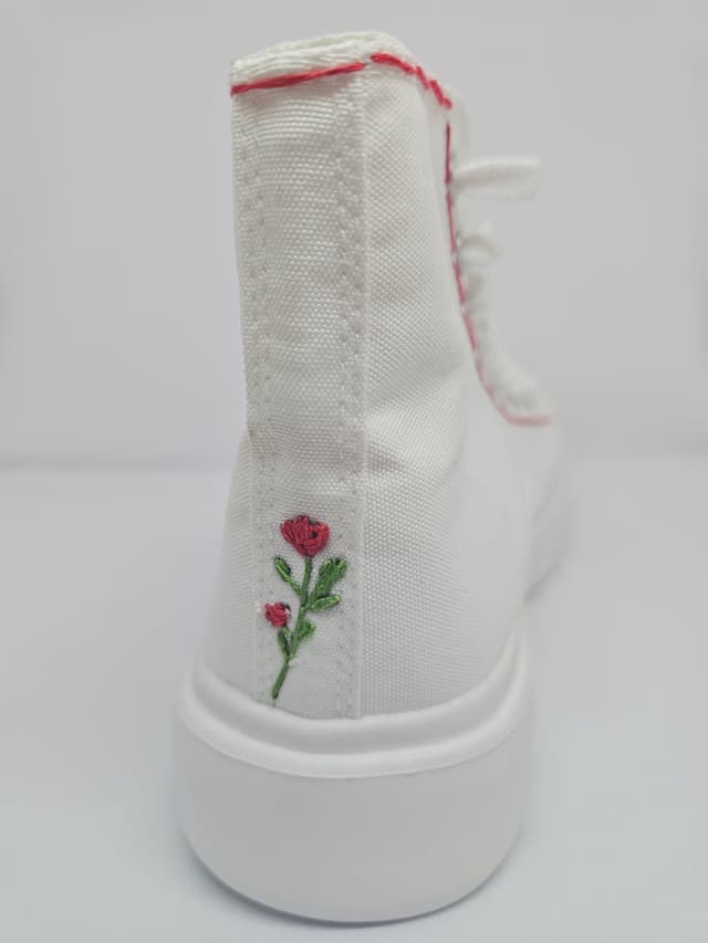 Custom Embroidered High-Top Platform Sneakers 16