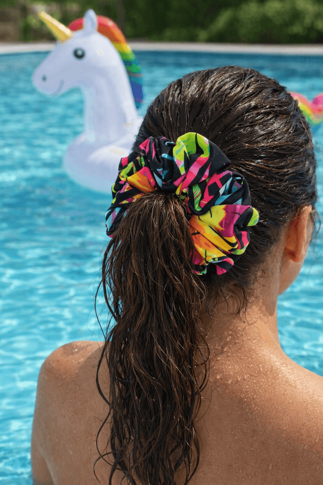 Swim Scrunchie Tropical Punch 3