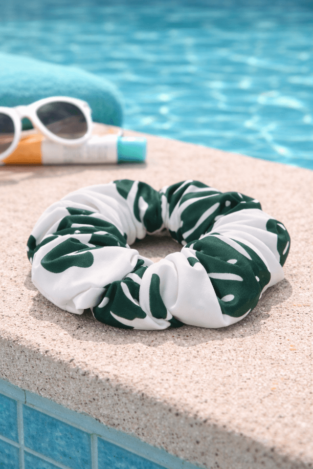 Swim Scrunchie Palm Leaves 3
