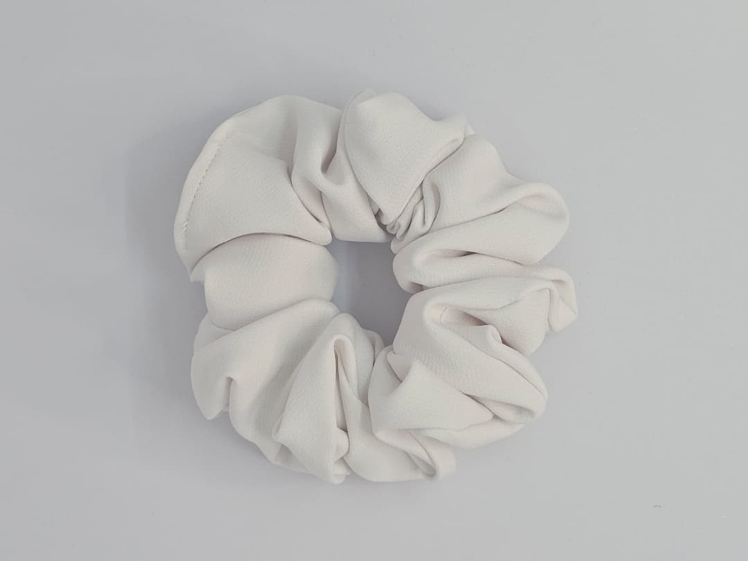 Zero Waste Scrunchie White