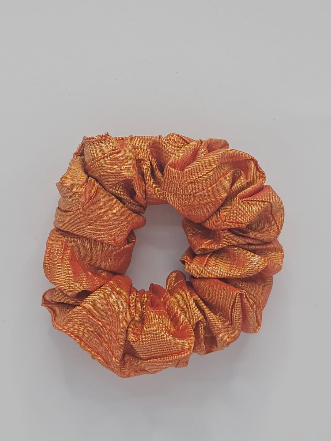 Zero Waste Scrunchie Sparkly Orange