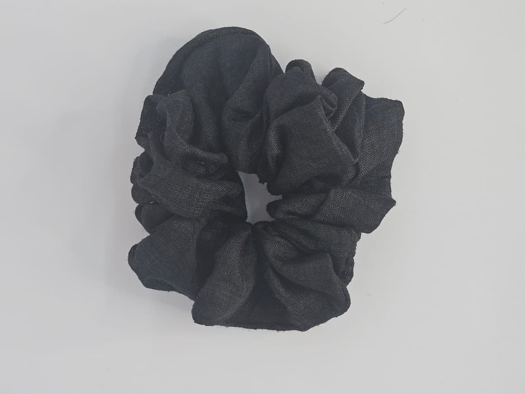 Cotton Scrunchie - Black