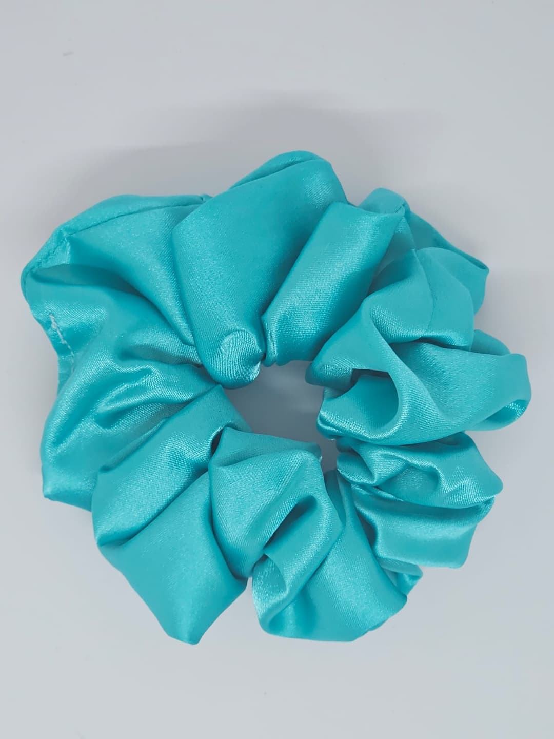 Silk Satin Scrunchie Blue Sky